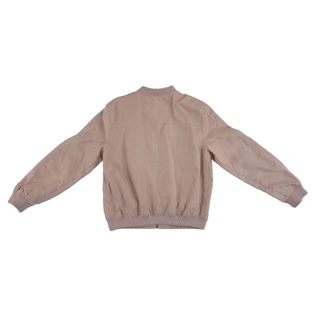 Hei Hei Anthropologie Bomber Jacket Women's‎ Size Small Dusty Rose Pink Full Zip